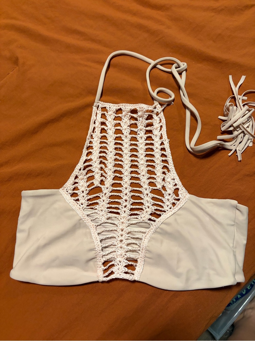 Women’s acacia crochet bathing suit top M